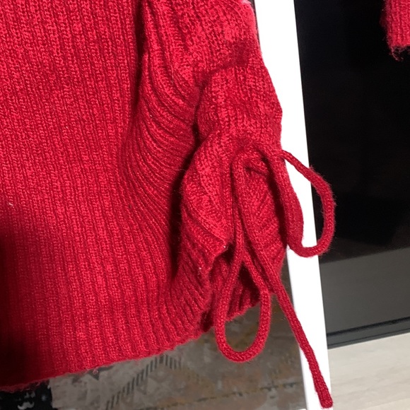 Red knit, sweater, dress, never worn, Great condition. - Picture 2 of 3